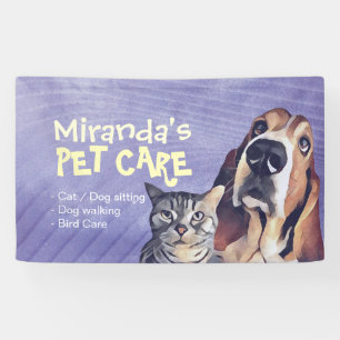 Cat & Dog Pet Care Grooming Sitting Shop Banner