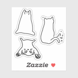 Cat doodle assor #3 aufkleber