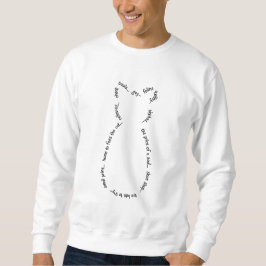 Cat Drabble Sweatshirt (Schwarzer Text)