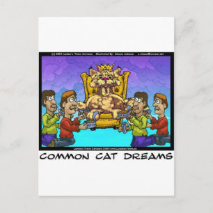 Cat Dreams Funny Girls T-Shirts & Sammlerstücke Postkarte