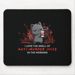 Cat Drink Kaffee I Liebe der Geruch von Anti-Mord Mousepad