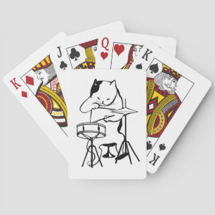 CAT-DRUMMER-KARTEN SPIELKARTEN