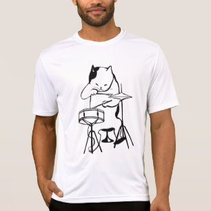 CAT-DRUMMER-T - Shirt