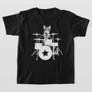 Cat Drummer T-Shirt