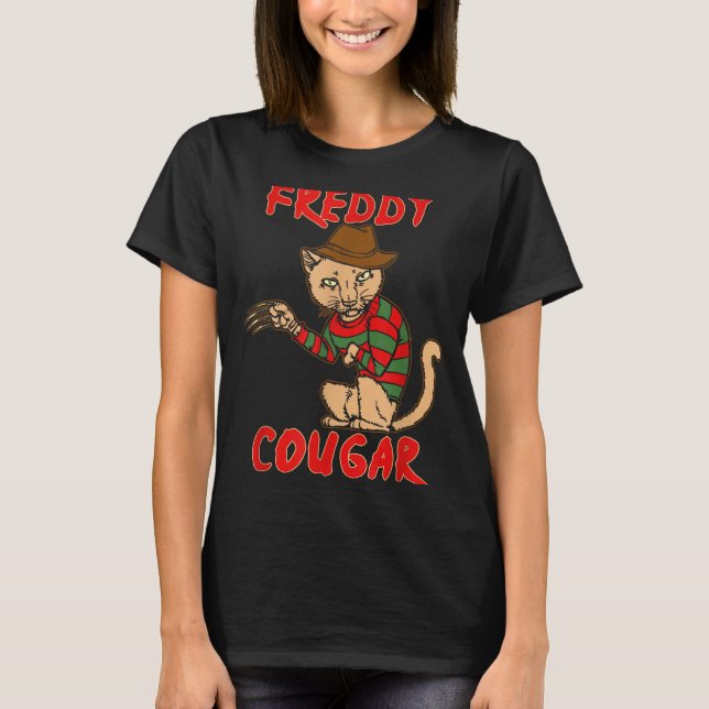 Cat _ Dy Cougar -funny Halloween For Men Women Kid T-Shirt (Vorderseite)