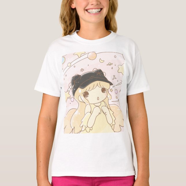 Cat-eared angel T-shirt basic (Vorderseite)