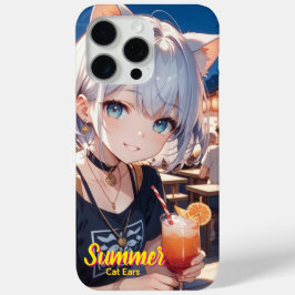 cat ears summer  Girl iPhone / iPad ケース Case-Mate iPhone Hülle