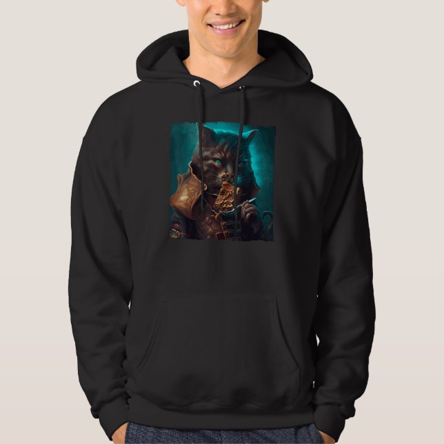 Cat Eat Chocolate Hoodie (Vorderseite)
