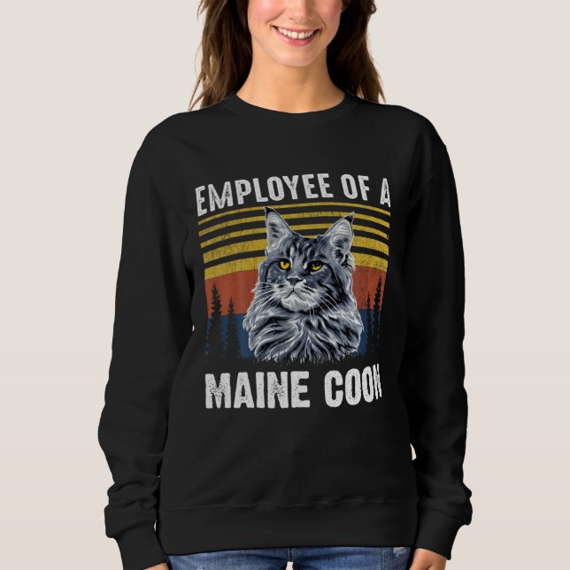 CAT EMPLOYEE OF A MAINE COON SWEATSHIRT (Vorderseite)