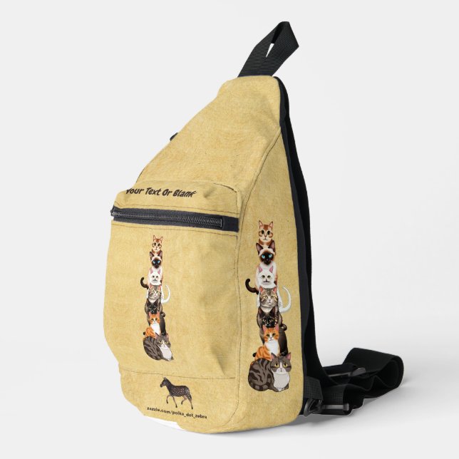 Cat-Er-Pillar Felinturm Crossbody Bag (Rechte Ecke)