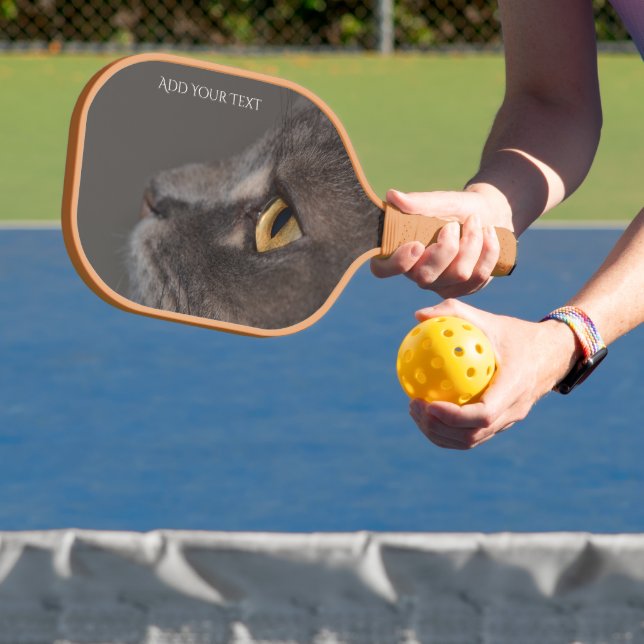 Cat Eye-Macro von Shirley Taylor Pickleball Schläger (InSitu)