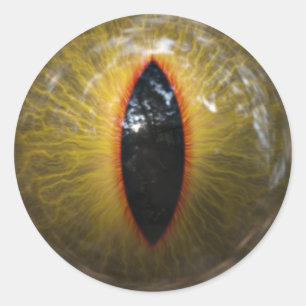 Cat Eye Runder Aufkleber