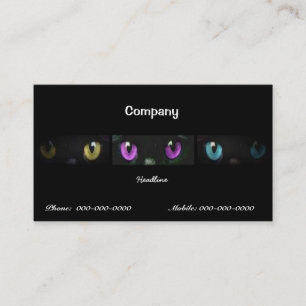 Cat Eyes Business Card Visitenkarte