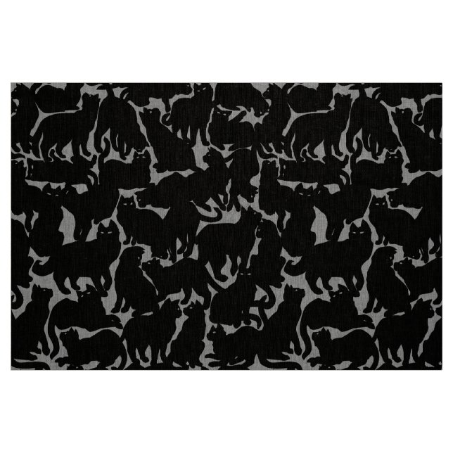 Cat Fabric Cat Lover Art Muster Stoffe (Fat Quarter (45,7 x 55,9 cm))