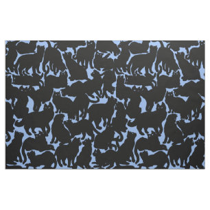 Cat Fabric Cat Lover Art Muster Stoffe