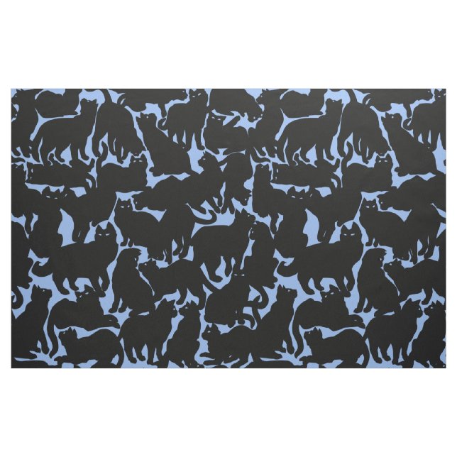 Cat Fabric Cat Lover Art Muster Stoffe (Fat Quarter (45,7 x 55,9 cm))