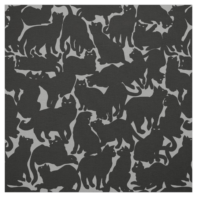 Cat Fabric Cat Lover Art Muster Stoffe (Muster)