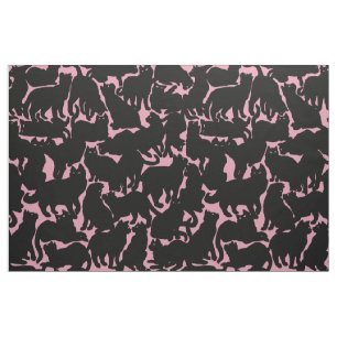 Cat Fabric Cat Lover Art Muster Stoffe