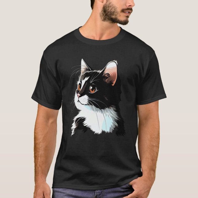 Cat Face  Cat T-Shirt (Vorderseite)
