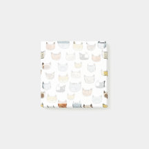 Cat Face Doodle Muster