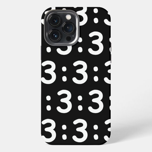 Cat Face Emoticon : 3 Case-Mate iPhone Hülle (Rückseite)