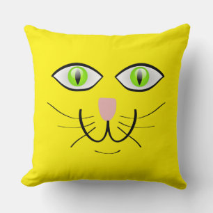 Cat Face Funny Cartoon-29034 Kissen