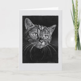 Cat Face leere Karte. Karte