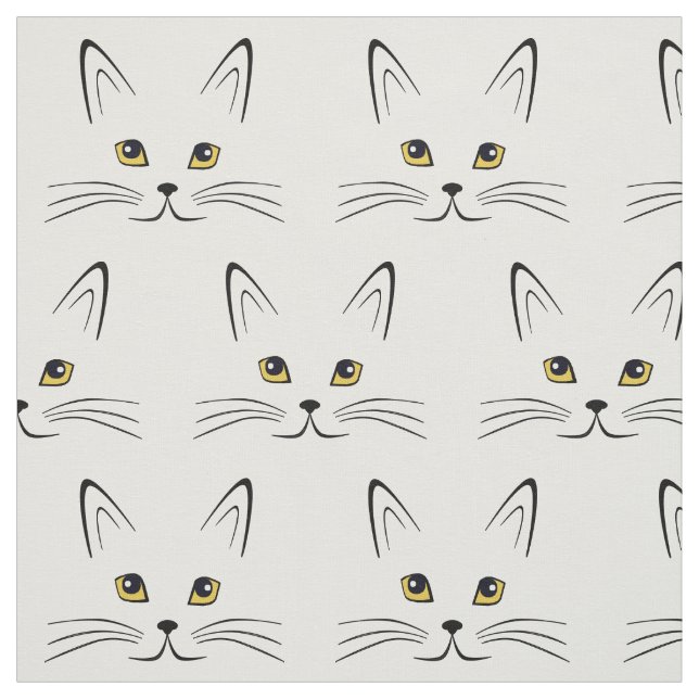 Cat Face Pattern Stoff (Muster)