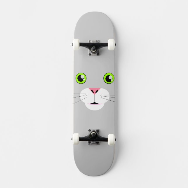 Cat Face Skateboard (Vorderseite)