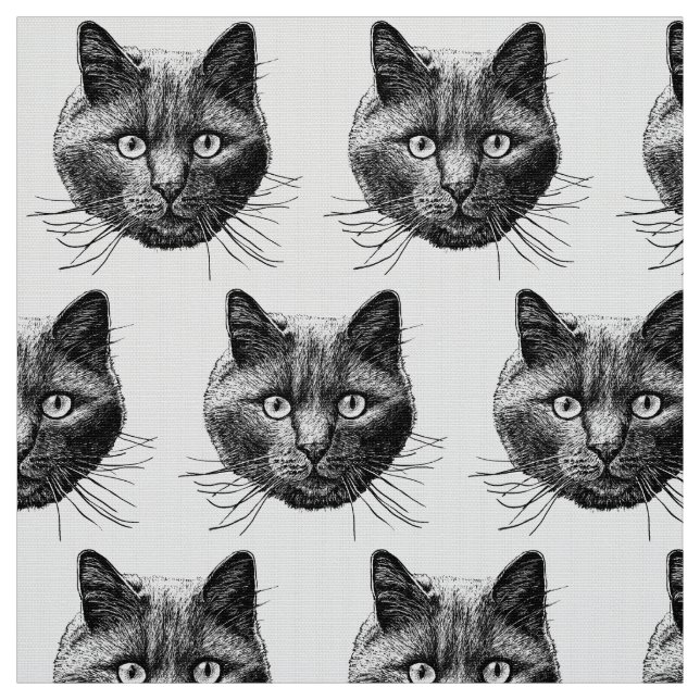 Cat Face Stoff (Muster)