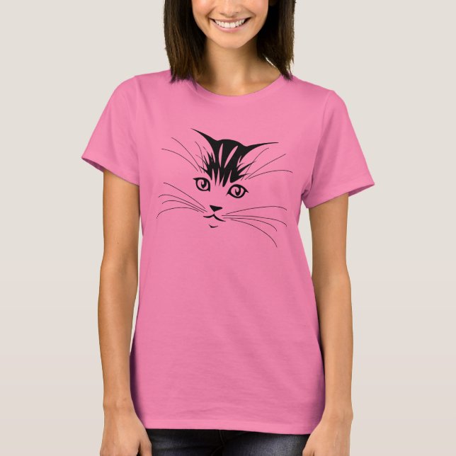 Cat Face T-Shirt (Vorderseite)