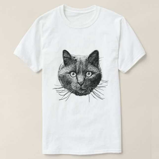 Cat Face T-Shirt (Design vorne)