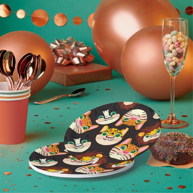 Cat Faces Pappteller (Von Creator hochgeladen)