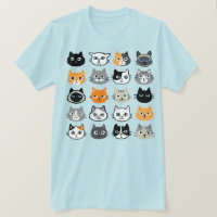 Cat Faces Pattern | Cool Kitty Cat Lover's