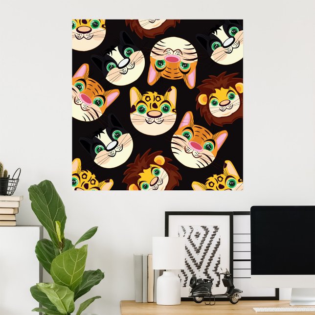 Cat Faces Poster (Von Creator hochgeladen)