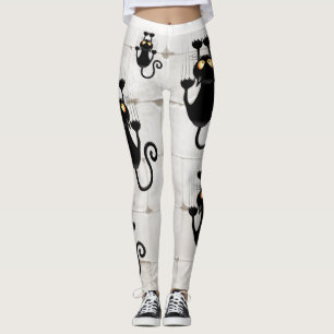 Cat Falldown lustige Zeichentrickfigur Leggings