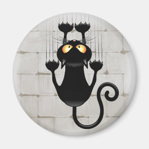 Cat Falldown lustige Zeichentrickfigur Magnet
