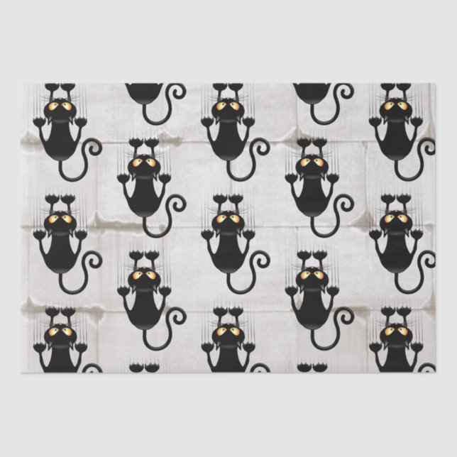 Cat Falldown lustige Zeichentrickfigur Seidenpapier (Vorderseite)