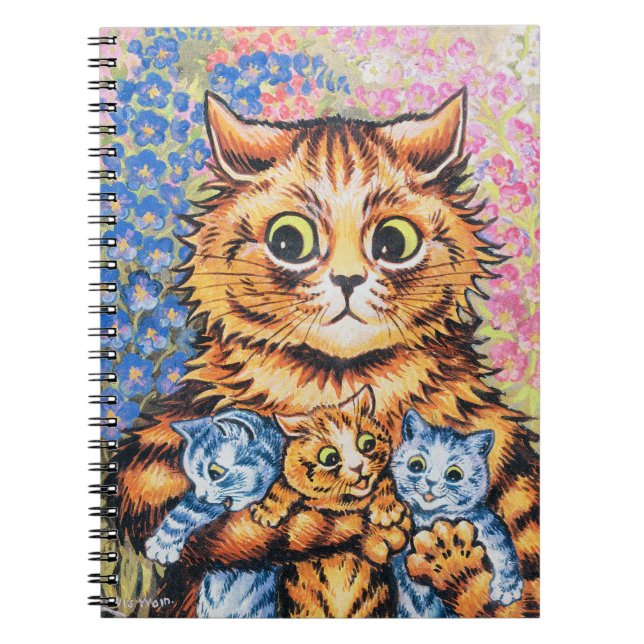 Cat Family | Louis Wain | Notizblock (Vorderseite)