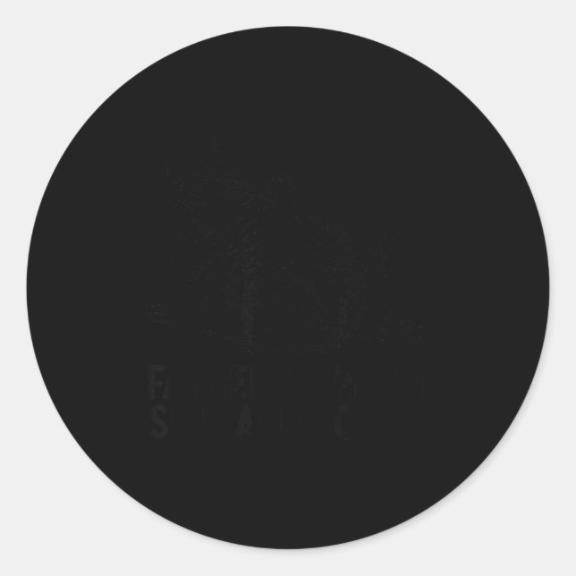 Cat Father I Am But Skin And Bones  Runder Aufkleber (Vorderseite)