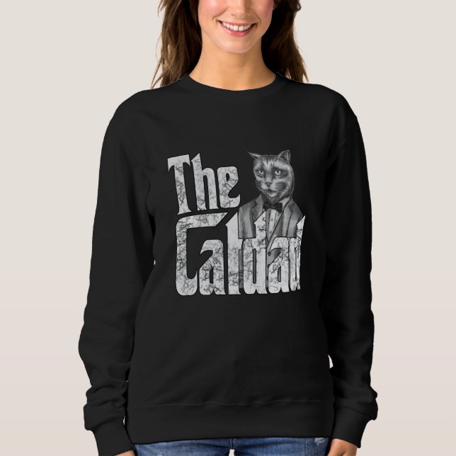 Cat Father The Catfather Crazy Cat Dad Papa  1 Sweatshirt (Vorderseite)