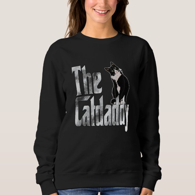 Cat Father The Catfather Crazy Cat Dad Papa  4 Sweatshirt (Vorderseite)