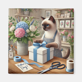 Cat Father's Day Magnet für Cat-Vater