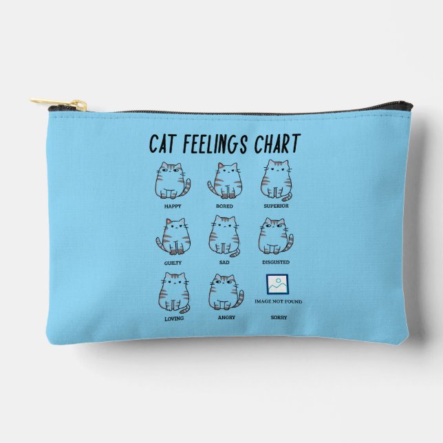 Cat Feelings Chart Zubehörtasche (Vorderseite)