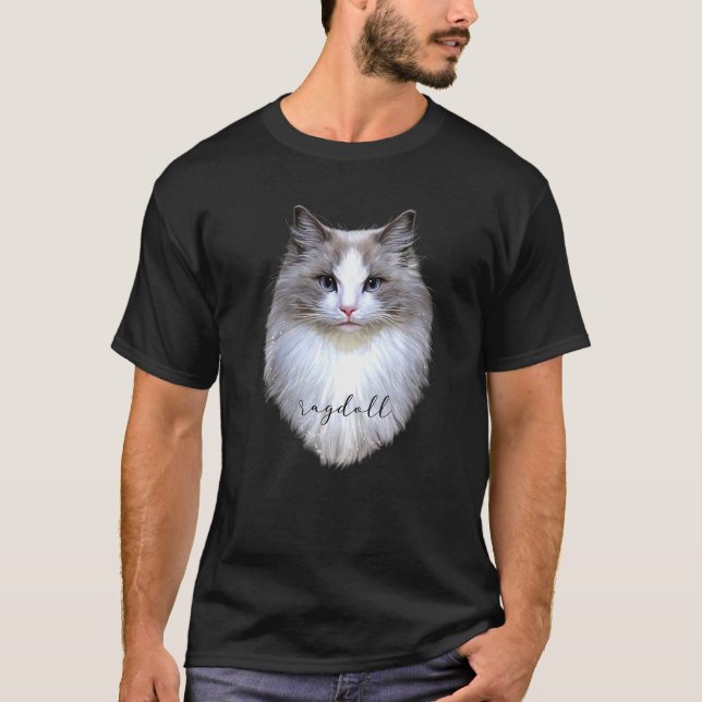 Cat Feline Kitten Adorable Niedlich Cat Art Novelt T-Shirt (Vorderseite)