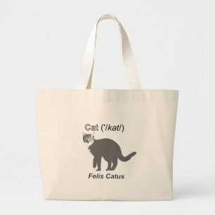Cat Felis Catus Jumbo Stoffbeutel