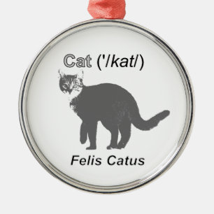 Cat Felis Catus Ornament Aus Metall