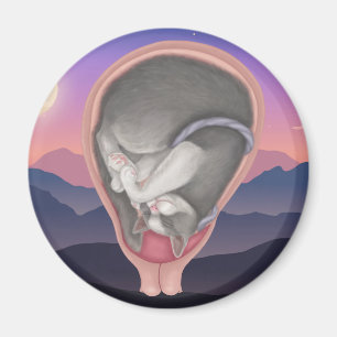 Cat Fetus Magnet
