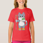 Cat Field hockey Field hockey stick T-Shirt<br><div class="desc">This design is the perfect gift for a birthday,  Christmas and other celebrations. It is suitable for women,  men and kids.</div>