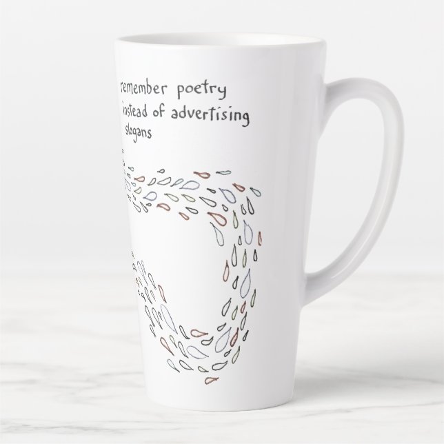 Cat Fish Poetry Milchtasse (Rechts)